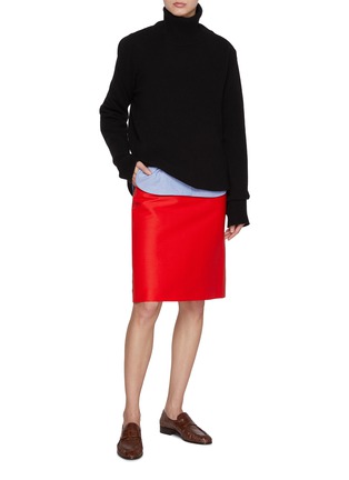 Figure View - Click To Enlarge - THE ROW - Corinna Knee Length Skirt