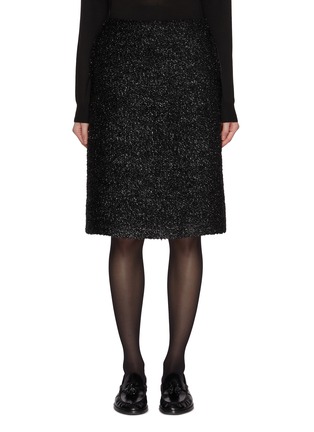 Main View - Click To Enlarge - THE ROW - Corinna Knee Length Lurex Skirt