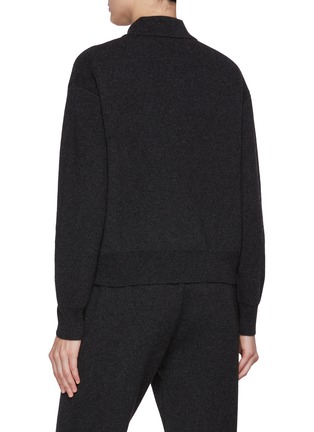 Back View - Click To Enlarge - THE ROW - Halvar Cashmere Polo  Sweater