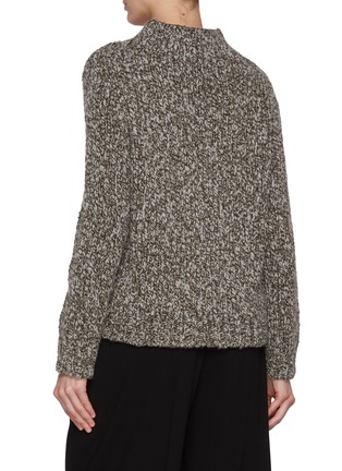 Back View - Click To Enlarge - THE ROW - Hauren Marled Cashmere Knit Sweater