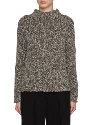 Main View - Click To Enlarge - THE ROW - Hauren Marled Cashmere Knit Sweater