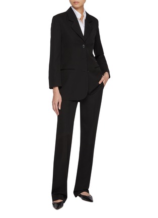 Figure View - Click To Enlarge - THE ROW - Holbrook Notch Lapel Single Breasted Wool Jacket