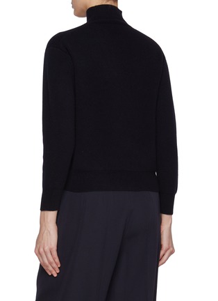 Back View - Click To Enlarge - THE ROW - Heta Mock Neck Wool Sweater