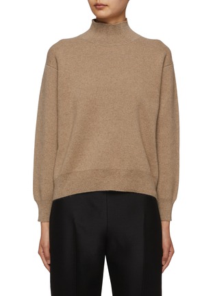 Main View - Click To Enlarge - THE ROW - Heta Mock Neck Cashmere Sweater