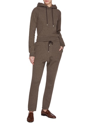 Figure View - Click To Enlarge - THE ROW - Timmi Hooded Cashmere Cotton Sweater