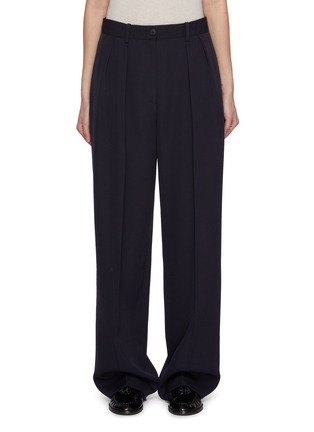 Main View - Click To Enlarge - THE ROW - Ignor Front Pleat Wool Trousers