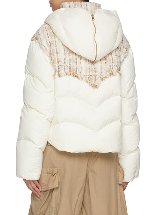 Back View - Click To Enlarge - KHRISJOY - Hug Tweed Puffer Jacket