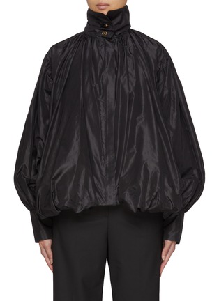 Main View - Click To Enlarge - EENK - High Neck Shirred Jacket