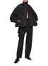 Figure View - Click To Enlarge - EENK - High Neck Shirred Jacket