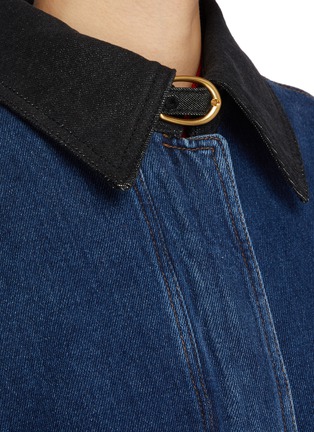  - EENK - Belted Denim Bomber Jacket