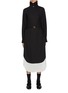 Main View - Click To Enlarge - EENK - Belted Wool Blend Dress