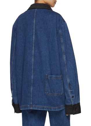 Back View - Click To Enlarge - EENK - Pocket Denim Shirt