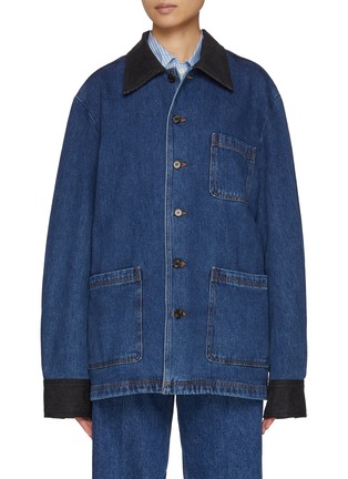 Main View - Click To Enlarge - EENK - Pocket Denim Shirt