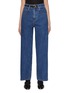 Main View - Click To Enlarge - EENK - Belted Denim Jeans