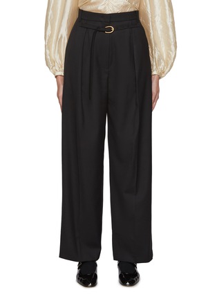 Main View - Click To Enlarge - EENK - Belted Wool Blend Pants