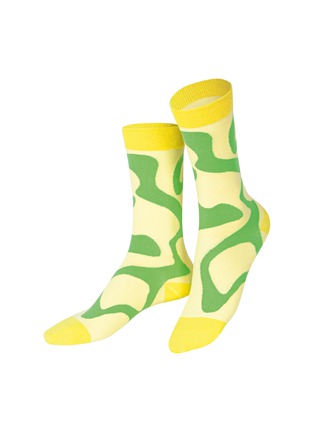 Detail View - Click To Enlarge - EAT MY SOCKS - Fresh Lemons Crew Socks — Set of 2