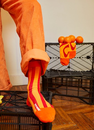  - EAT MY SOCKS - Juicy Oranges Crew Socks — Pack of 2