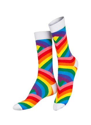  - EAT MY SOCKS - Peace & Love Short Crew Socks