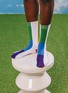 Detail View - Click To Enlarge - EAT MY SOCKS - Rainbow Dream Over the Calf Socks