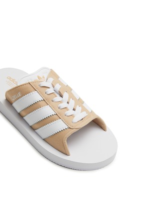 Detail View - Click To Enlarge - ADIDAS - Gazelle Beach Low Top Leather Sandals