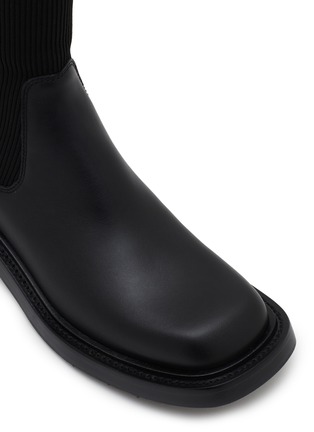 Detail View - Click To Enlarge - ALEXANDERWANG - Detroit Leather Long Sock Boots