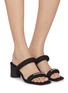 Figure View - Click To Enlarge - ALEXANDERWANG - Jax Tubular 65 Slide Sandals