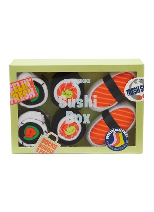 Main View - Click To Enlarge - EAT MY SOCKS - Sushi Box Over the Calf Socks — Pack of 3