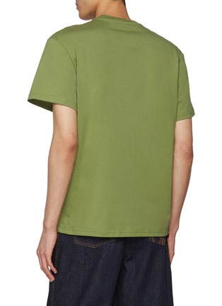 Back View - Click To Enlarge - JW ANDERSON - Anchor Logo Patch Organic Cotton T-Shirt