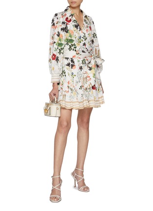 Figure View - Click To Enlarge - ALICE & OLIVIA - Alisa Wrap Godet Shirt Dress