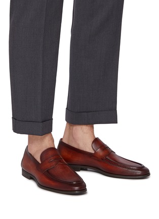 Figure View - Click To Enlarge - MAGNANNI - Leather Penny Loafers