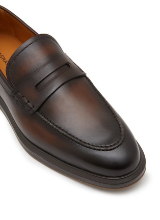 Detail View - Click To Enlarge - MAGNANNI - Leather Platform Penny Loafers