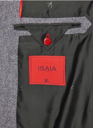 Detail View - Click To Enlarge - ISAIA - Single Breasted Cashmere Silk Coat