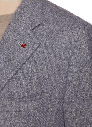  - ISAIA - Single Breasted Cashmere Silk Coat