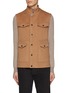 Main View - Click To Enlarge - ISAIA - Stand Collar Camel Hair Vest