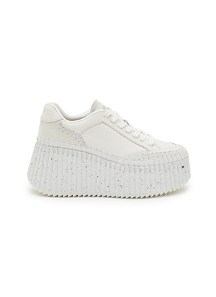 Main View - Click To Enlarge - CHLOÉ - Nama Low Top Platform Leather Women's Sneakers