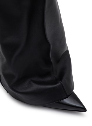 Detail View - Click To Enlarge - SACAI - Pants Medium Leather Boots