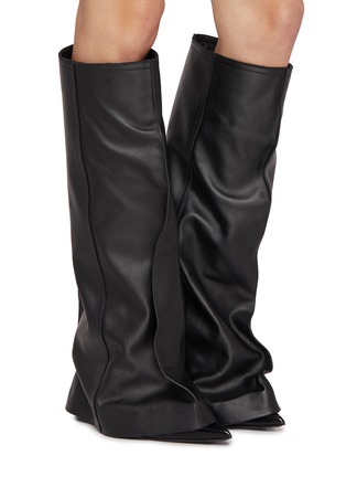 Figure View - Click To Enlarge - SACAI - Pants Medium Leather Boots