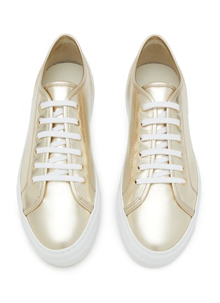 Detail View - Click To Enlarge - COMMON PROJECTS - Tournament Shiny Leather Women's Sneakers