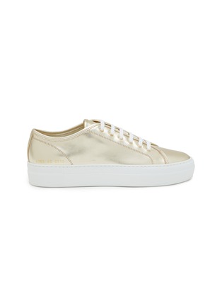 Main View - Click To Enlarge - COMMON PROJECTS - Tournament Shiny Leather Women's Sneakers