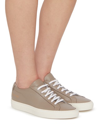 Figure View - Click To Enlarge - COMMON PROJECTS - Achilles FW24 Leather Women's Sneakers