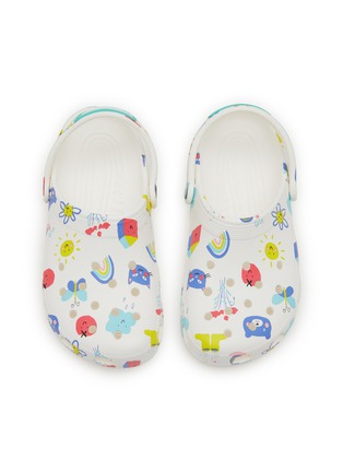 Figure View - Click To Enlarge - CROCS - Classic Doodle Print Kids Clogs