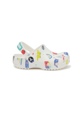 Main View - Click To Enlarge - CROCS - Classic Doodle Print Toddlers Clogs