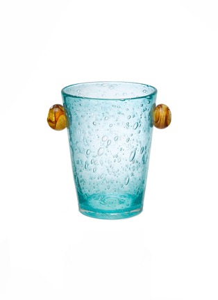 Main View - Click To Enlarge - LA ROMAINE EDITIONS - The Peony Glass — Blue/Gold