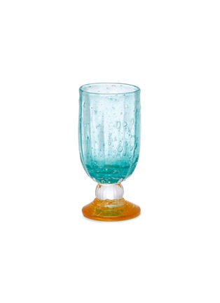 Main View - Click To Enlarge - LA ROMAINE EDITIONS - The Praline Glass — Turquoise/Orange