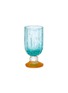 Main View - Click To Enlarge - LA ROMAINE EDITIONS - The Praline Glass — Turquoise/Orange