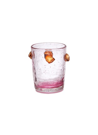 Main View - Click To Enlarge - LA ROMAINE EDITIONS - The Guirlande Water Glass — Pink/Red