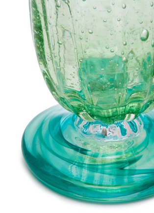 Detail View - Click To Enlarge - LA ROMAINE EDITIONS - The Praline Glass — Green/Turquoise