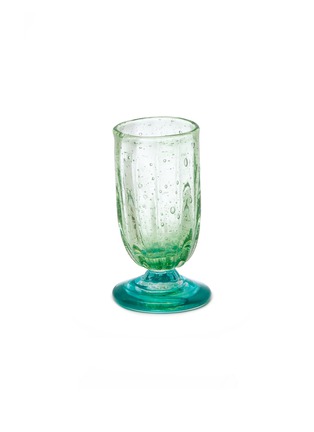 Main View - Click To Enlarge - LA ROMAINE EDITIONS - The Praline Glass — Green/Turquoise