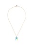 Main View - Click To Enlarge - BEA BONGIASCA - Duo Enamel Initial 'R' 9K Gold Pendant Necklace