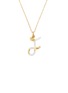 Main View - Click To Enlarge - BEA BONGIASCA - Enamel Initial 'F' 9K Gold Pendant Necklace